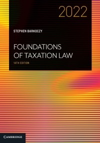 Foundations of Taxation Law 2022 (14th Edition) - Image Pdf + Epub